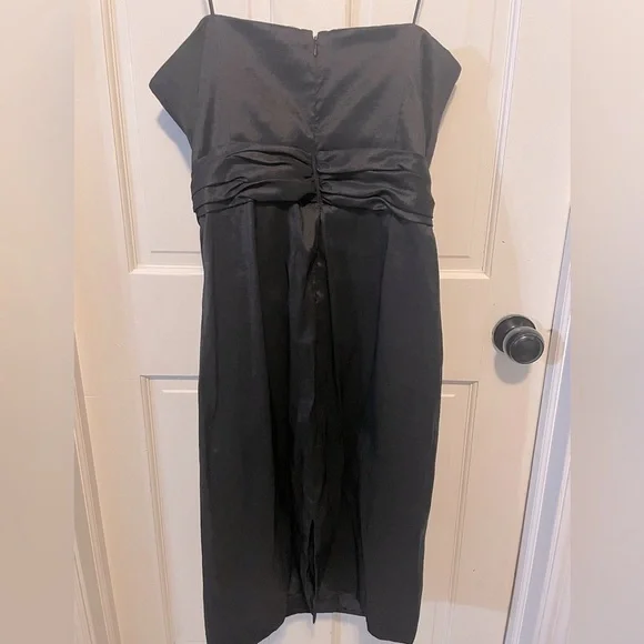 Badgley Mischka !Strapless! Black Cocktail Dress size 14 - Picture 2 of 7